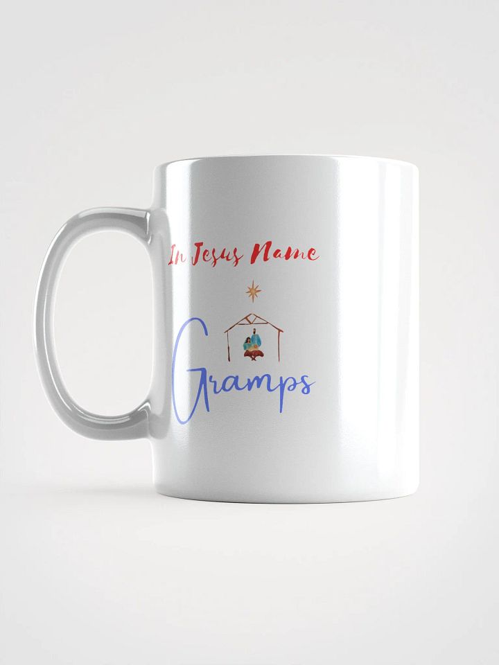 In Jesus Name & Gramps Nativity Scene Mug product image (2)