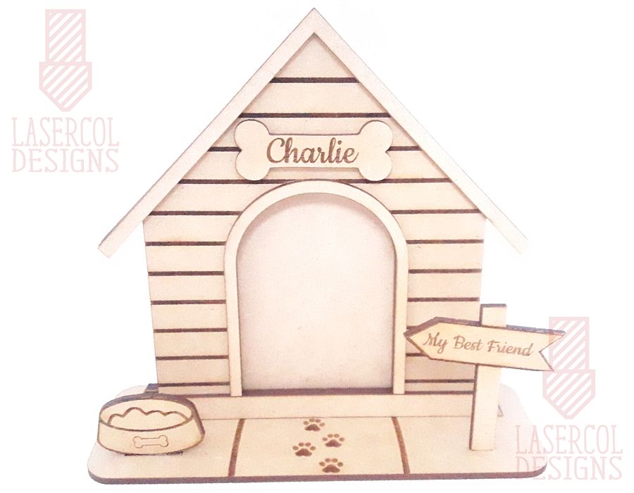 Dog House Photo Frame - Laser Cut Files product image (5)
