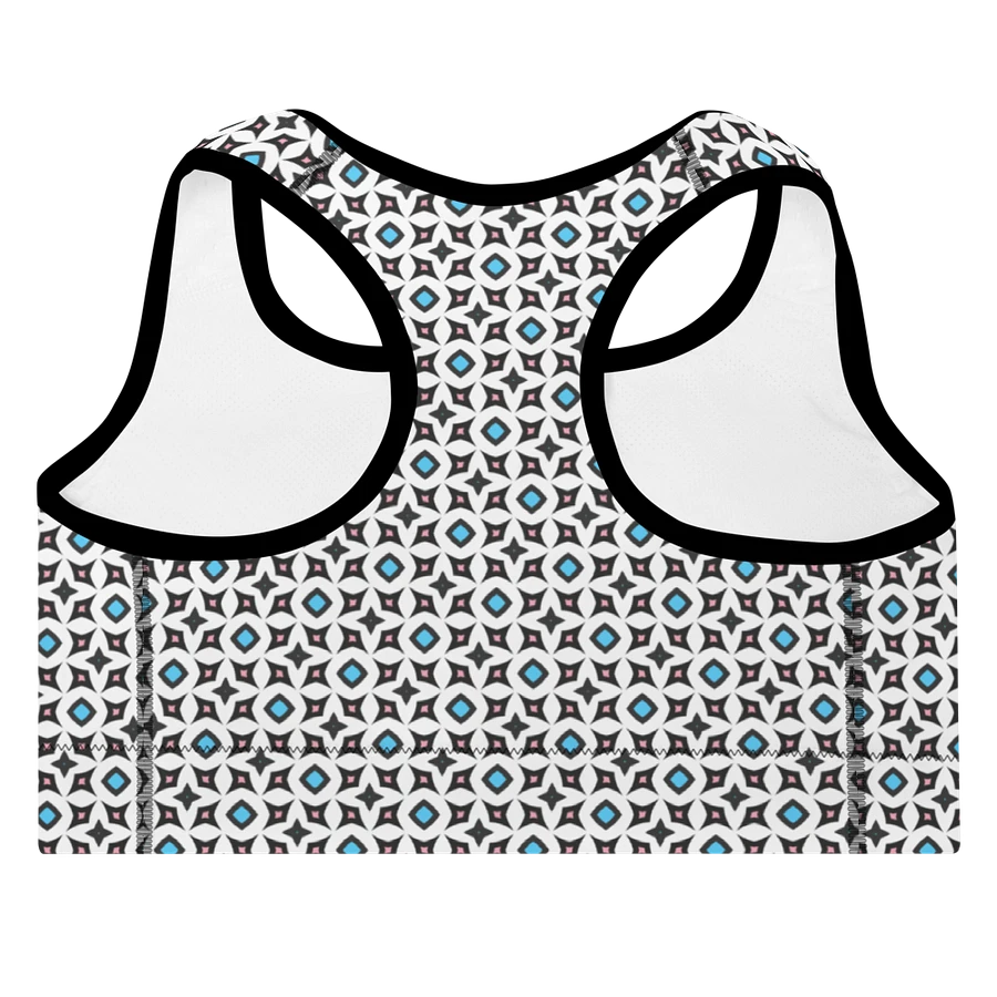 Trans Abstract (3) - Padded Sports Bra product image (4)