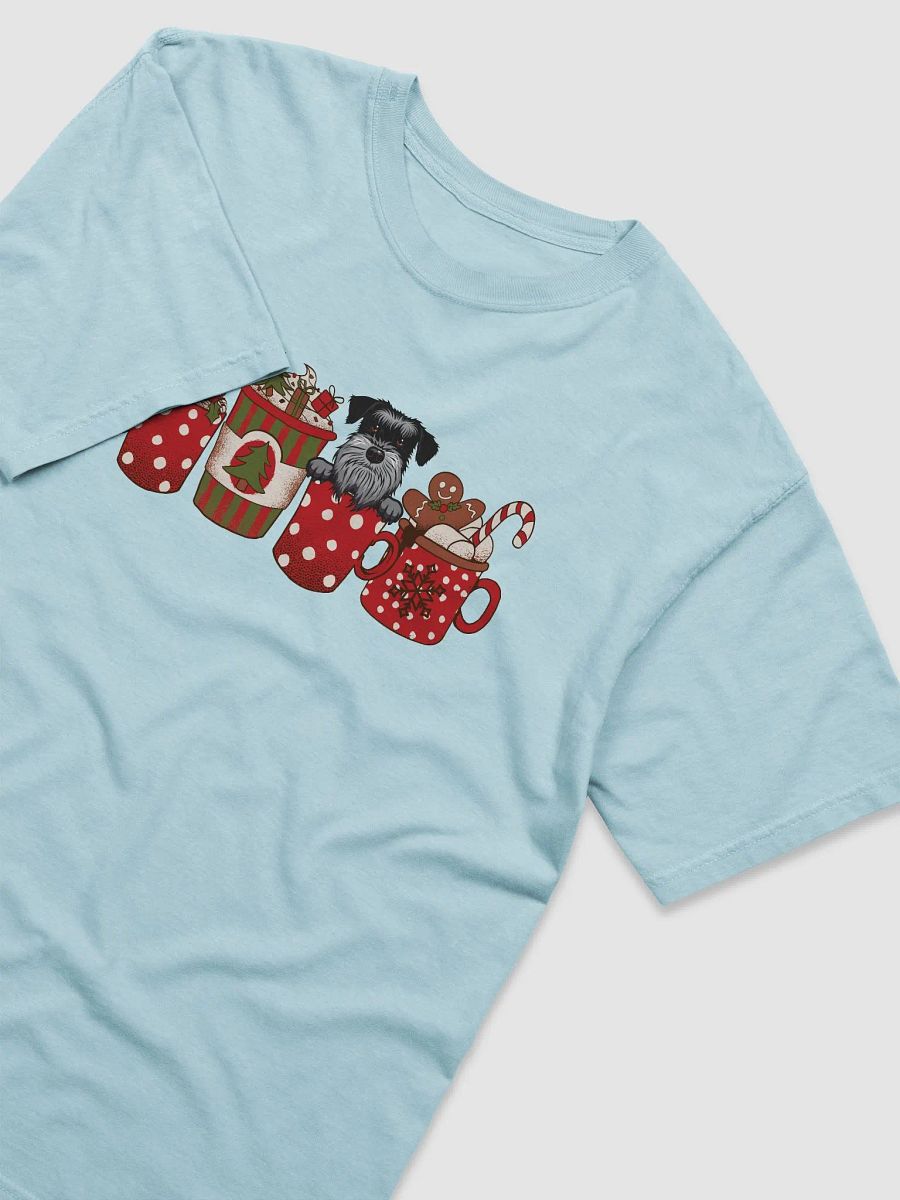 Cute Mini Schnauzer in a Christmas Cup T-Shirt | Funny Christmas Pup in a Cup product image (11)