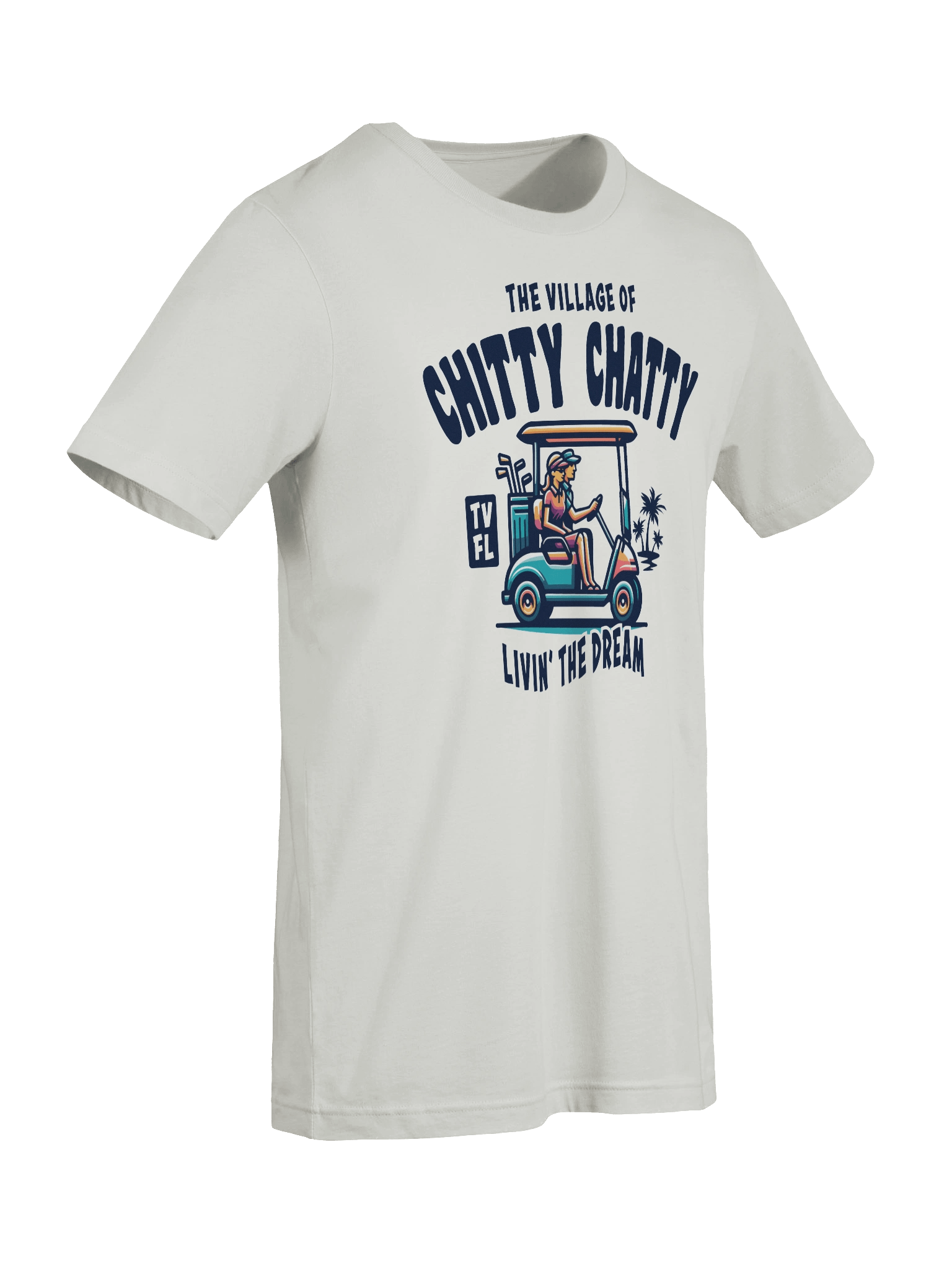 The Village of Chitty Chatty TV FL Golf Cart Design T-Shirt product image (77)