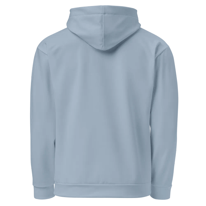 Plain Light Grayish Blue True Summer Unisex Recycled Polyester Heavyweight Premium Hoodie by Treasure Pie product image (2)