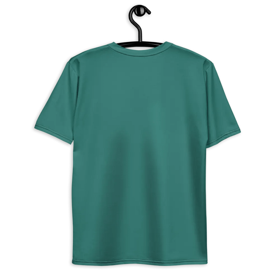 Plain Medium Teal Green True Summer Men's Crewneck Polyester Heavyweight Premium T-Shirt by Treasure Pie product image (9)