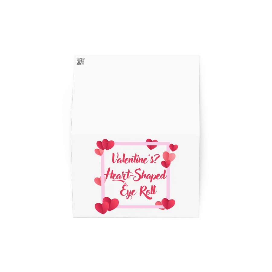 Valentine's? Heart-Shaped Eye Roll Card product image (4)
