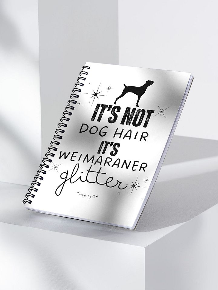 Weim Glitter - Spiral Notebook product image (1)