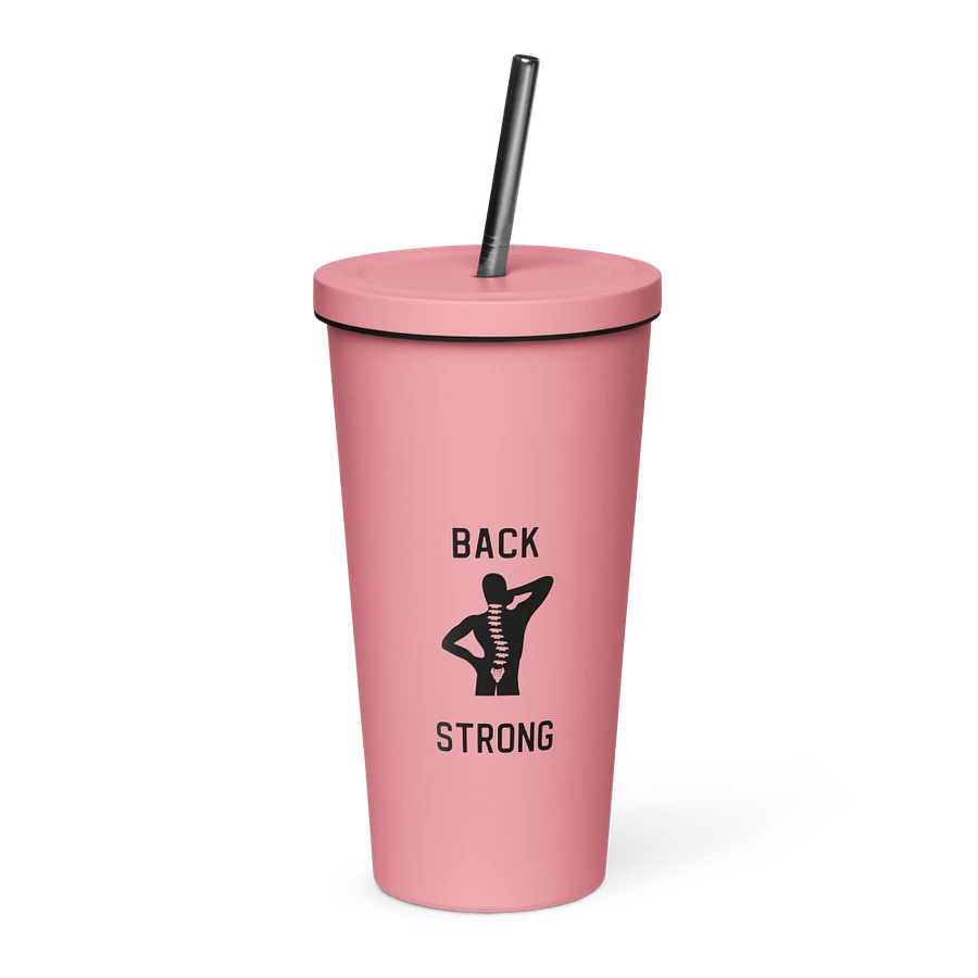 Back Strong 20 oz. Insolated Cup: Pink product image (1)