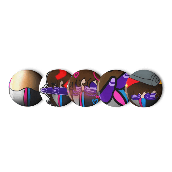Denny Emotes (Round 1) - Pin Set product image (1)