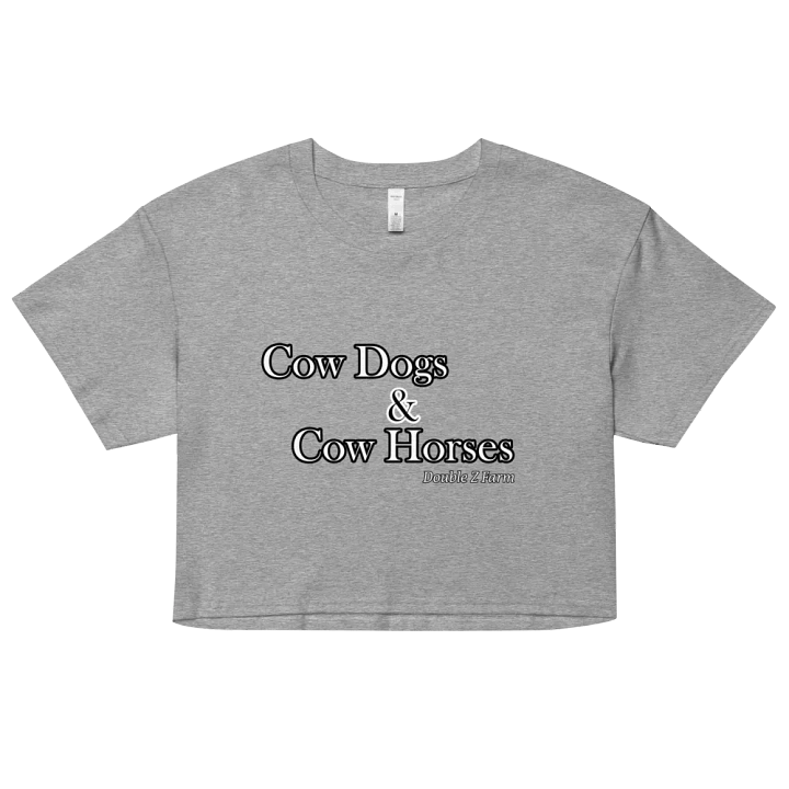 Cow Dogs and Cow Horses Crop Tee product image (1)