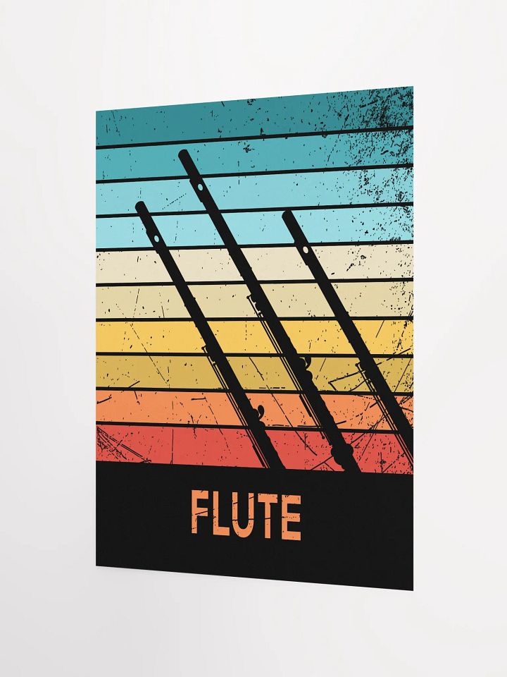 Small Retro Abstract Flute Poster - Flute product image (2)