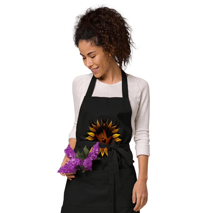 ASL Love Sunflower Organic Apron product image (2)