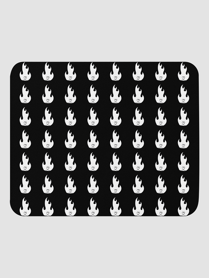 Black and White Fire Mousepad product image (1)