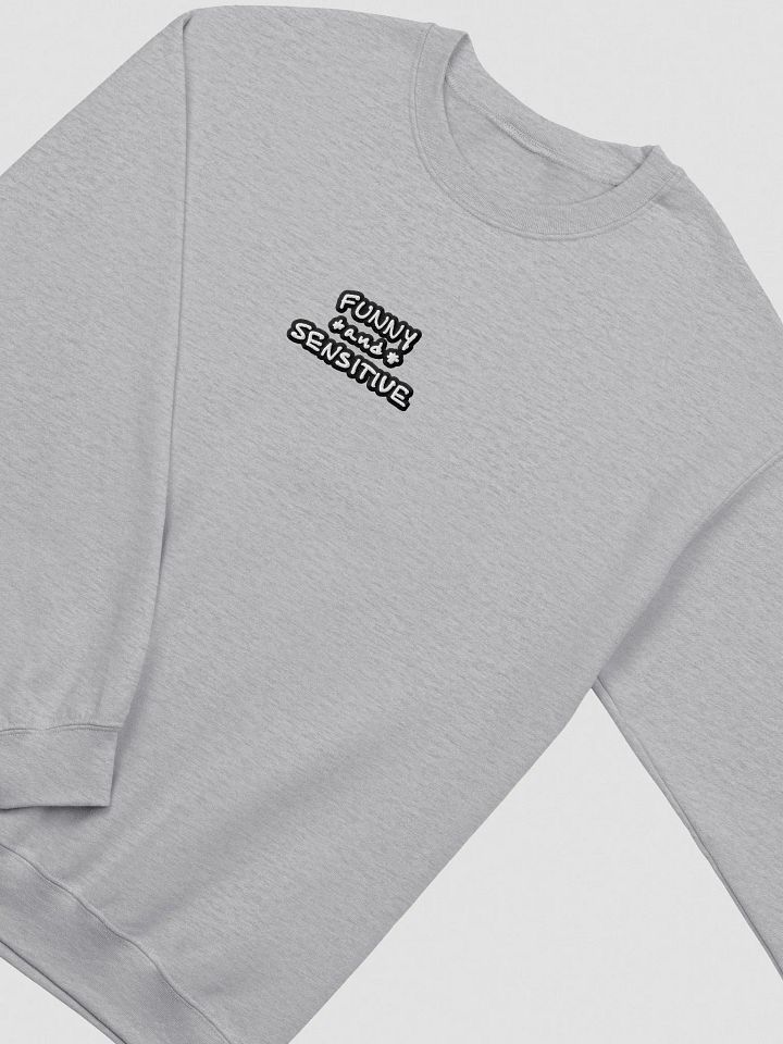 FUNNY *and* SENSITIVE (bubble design 2) embroidered crewneck product image (1)