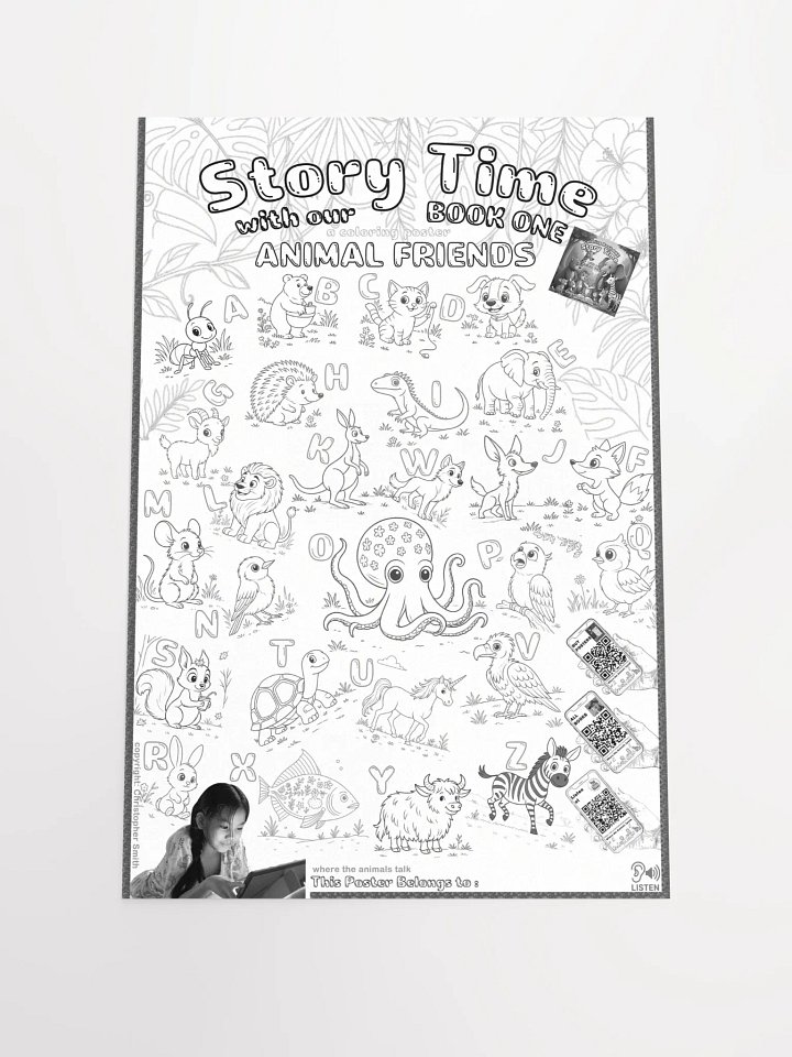 Where the Animals Speak Book 1 : Coloring Poster product image (3)