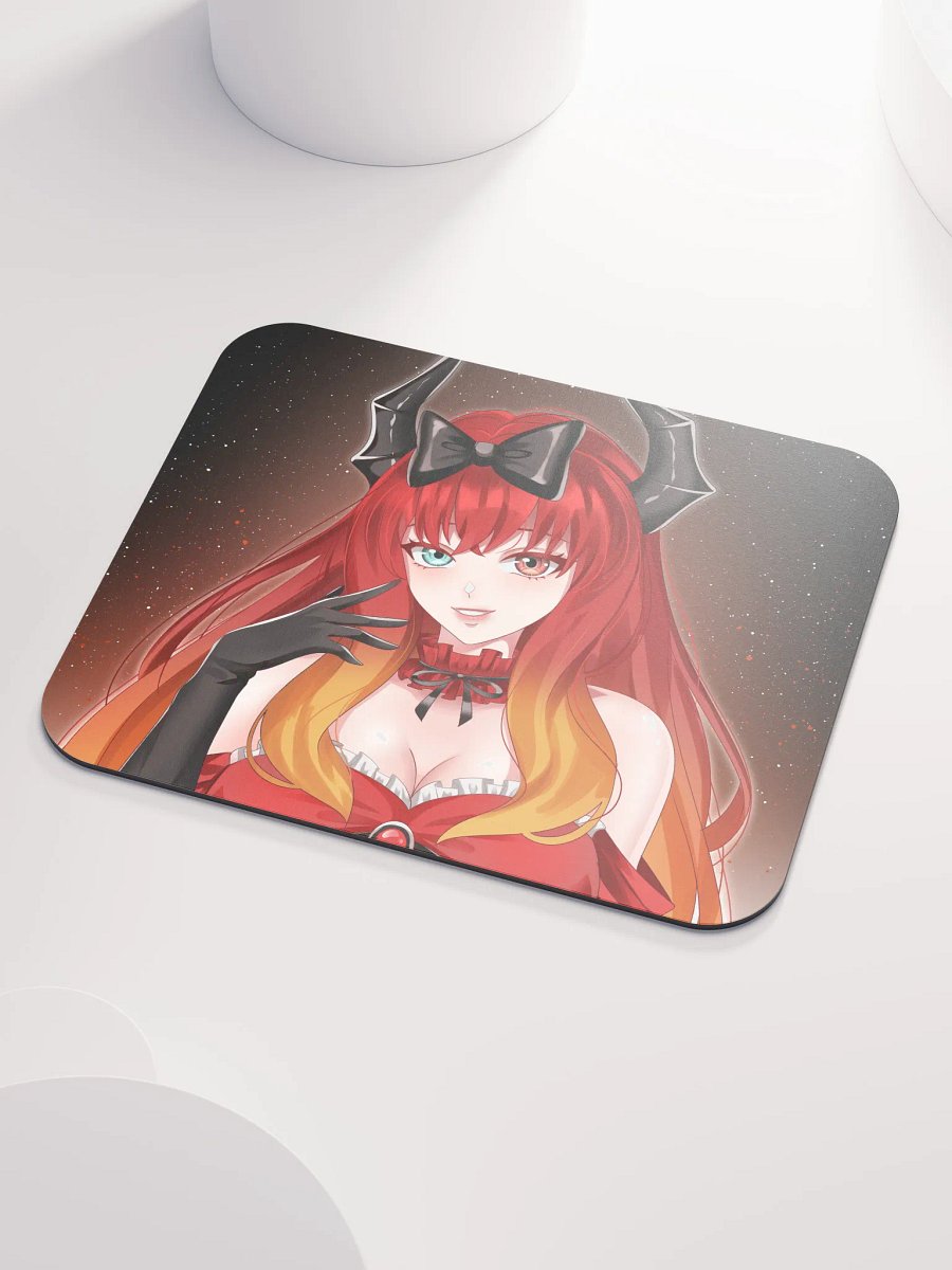 Starry-eyed Red Anime Mouse Pad product image (3)