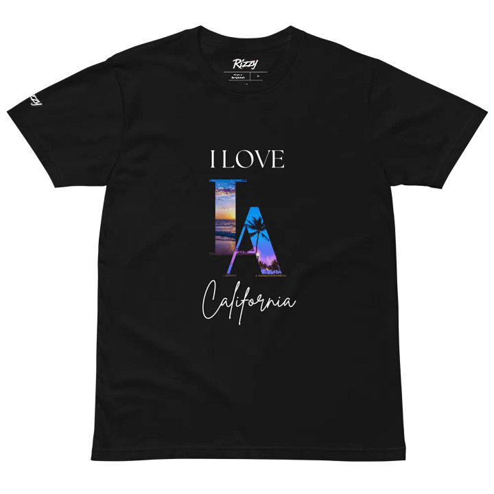I love LA T-Shirt with Picture Blue Sky Background in the LA Letters product image (2)