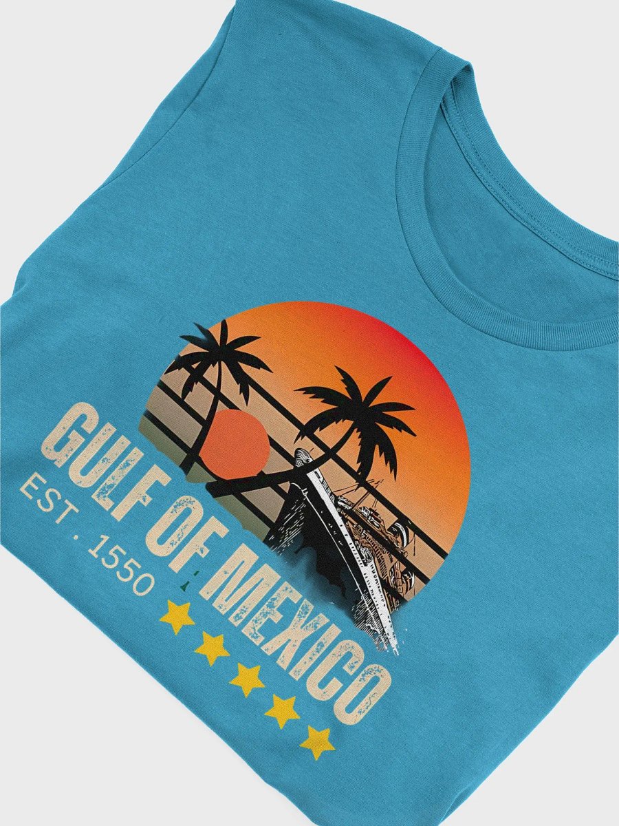 Retro Gulf of Mexico Est 1550 Mexican Flag for Men Women T-Shirt product image (13)