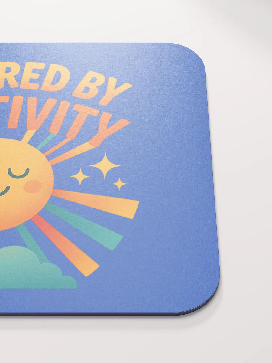 Powered by Positivity – Smiling Sun Mouse Pad product image (5)