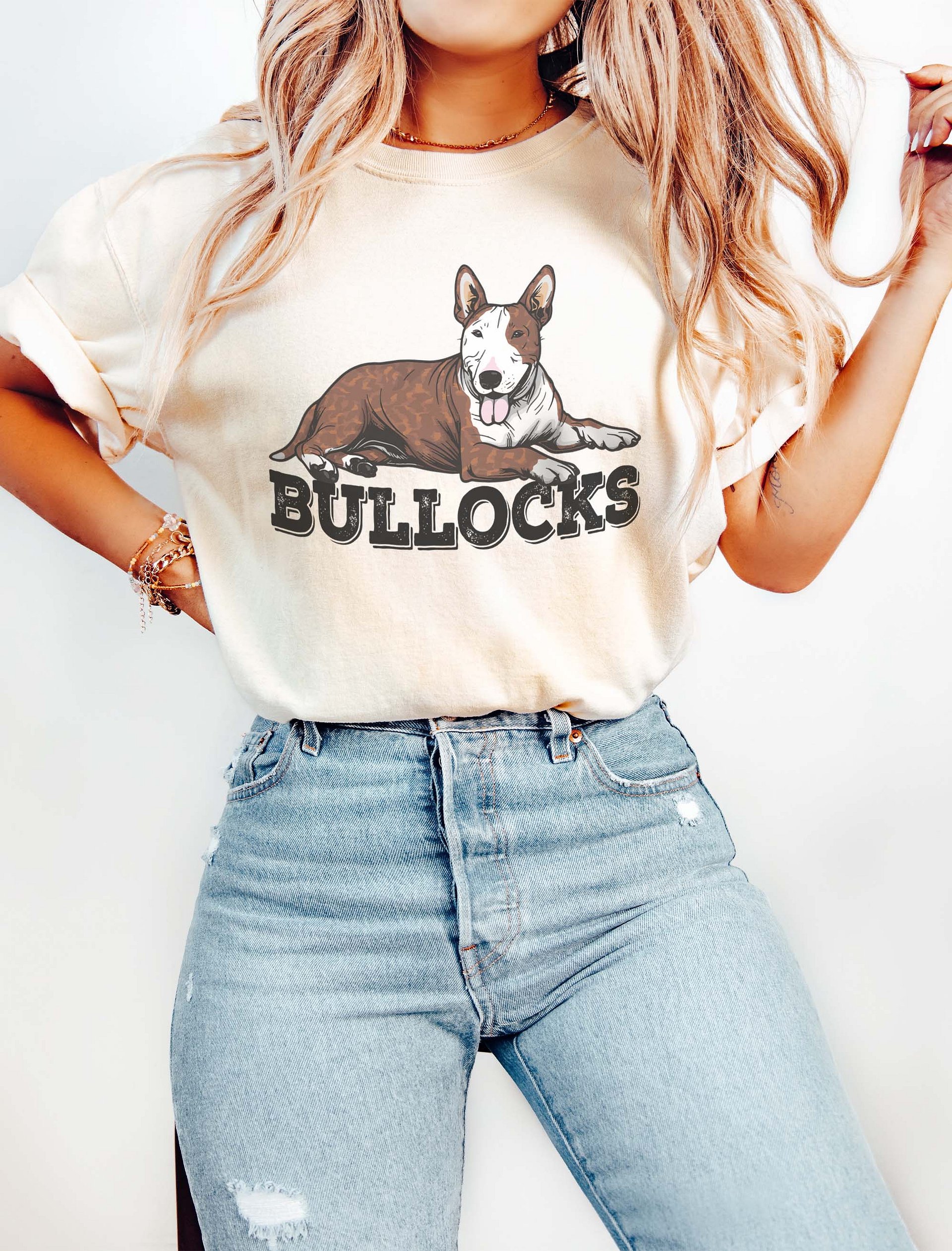 Bullocks T-Shirt of a Bull Terrier (Brindle) | Funny T-Shirt for Bull Terrier Paw-rents product image (16)