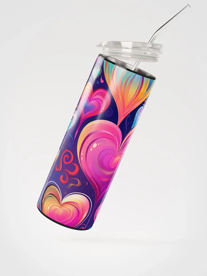 Boho Hearts Stainless Steel Tumbler: Embrace Love in Style product image (2)