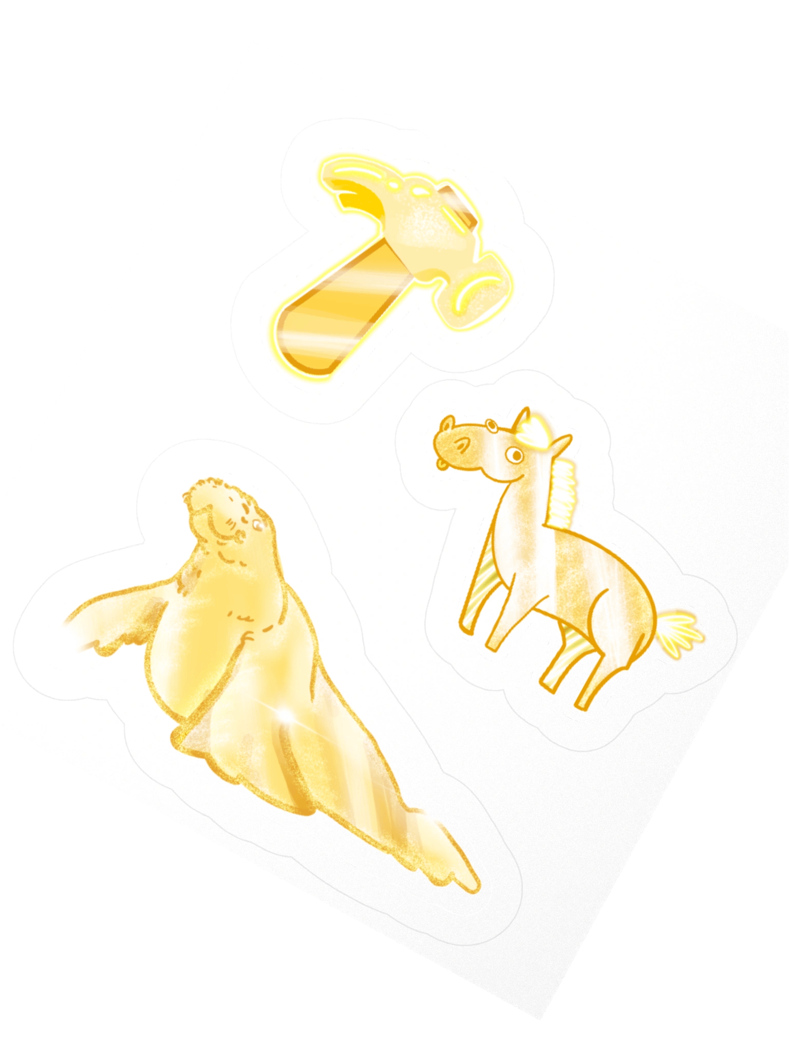 HAMMER AND HORSE AND HUGH STICKER SHEET product image (5)