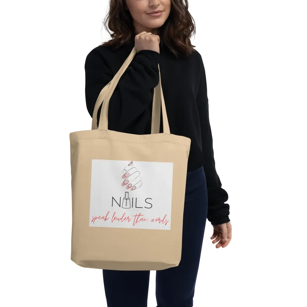 Nail Speak Louder Tote: Eco-Friendly Fashion Statement product image (2)