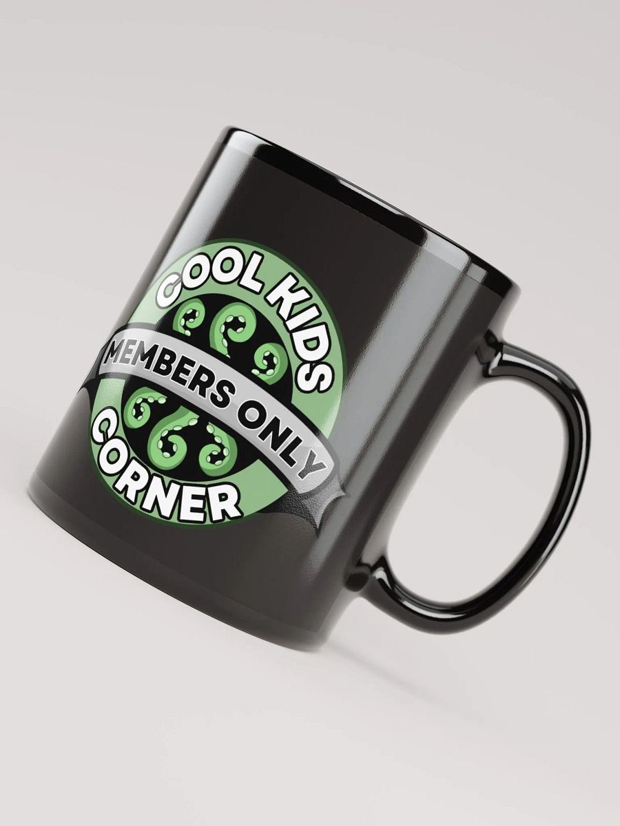 Cool Kids Corner Black Glossy Mug product image (3)