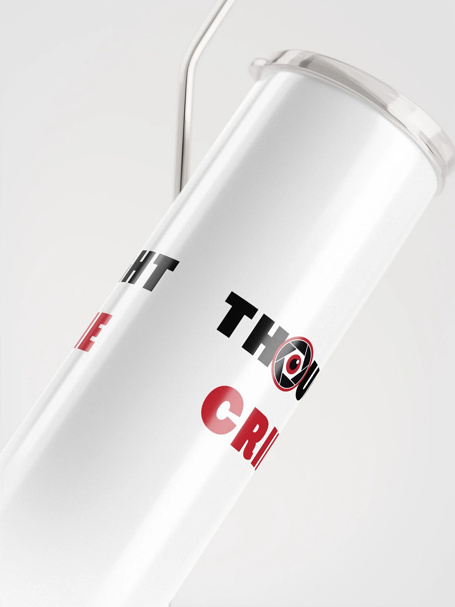 Stainless steel tumbler thought crime product image (5)