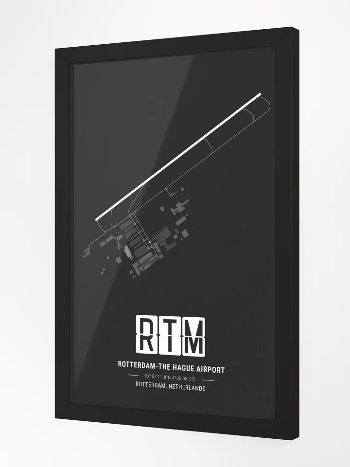 Framed Airport RTM Premium Map On Matt Paper product image (2)