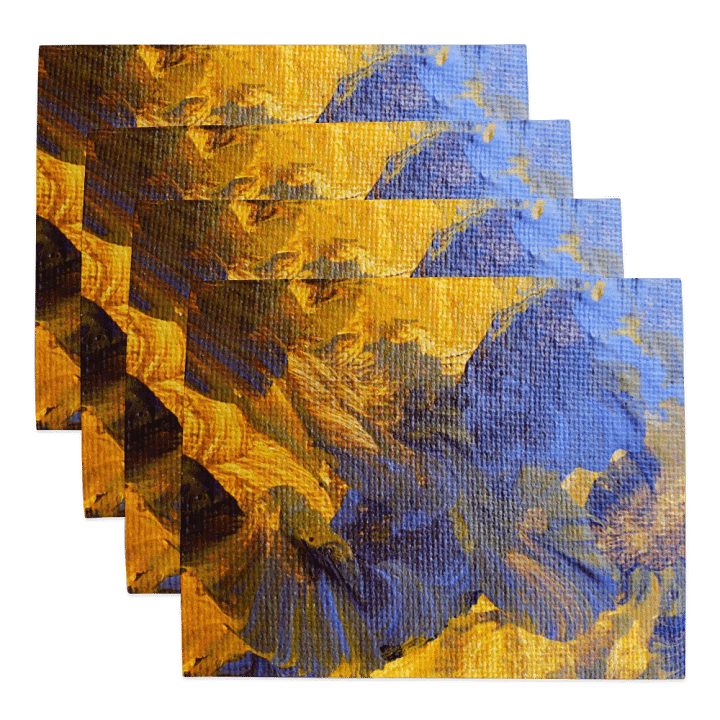 Retro Floral Abstract Placemats (Set of 4) product image (1)