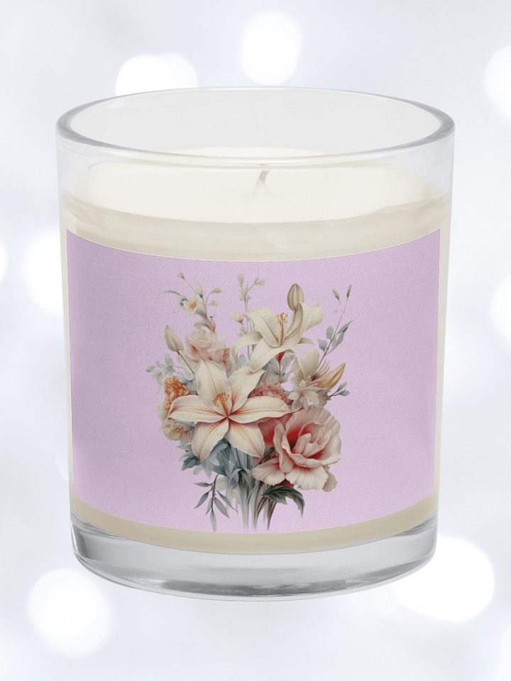 Pink Rose in Bloom Soy Wax Candle product image (1)