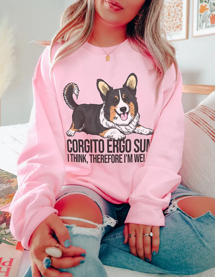 I Herd That Sweatshirt of a Cardigan Welsh Corgi(Tricolor) | Funny Shirt for Herding Dog Paw-rents product image (1)