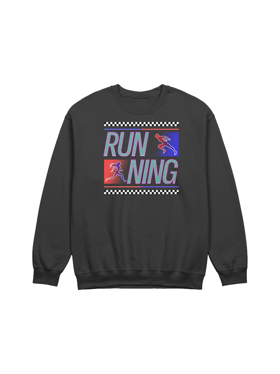 Running Stripes Glowing Runners Crewneck Sweatshirt product image (1)