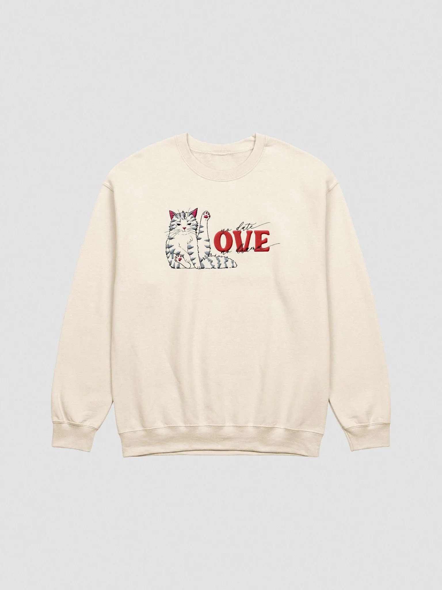 Cat Date Night - Embroidered Crewneck product image (2)