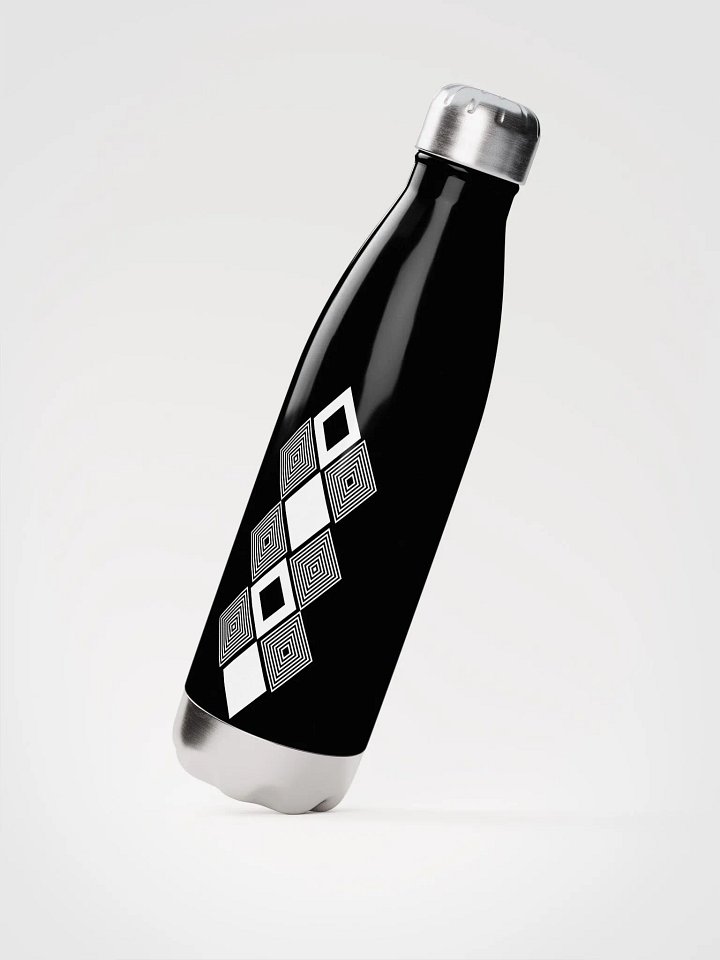 Black and white triangle design Flask Water Bottle product image (2)