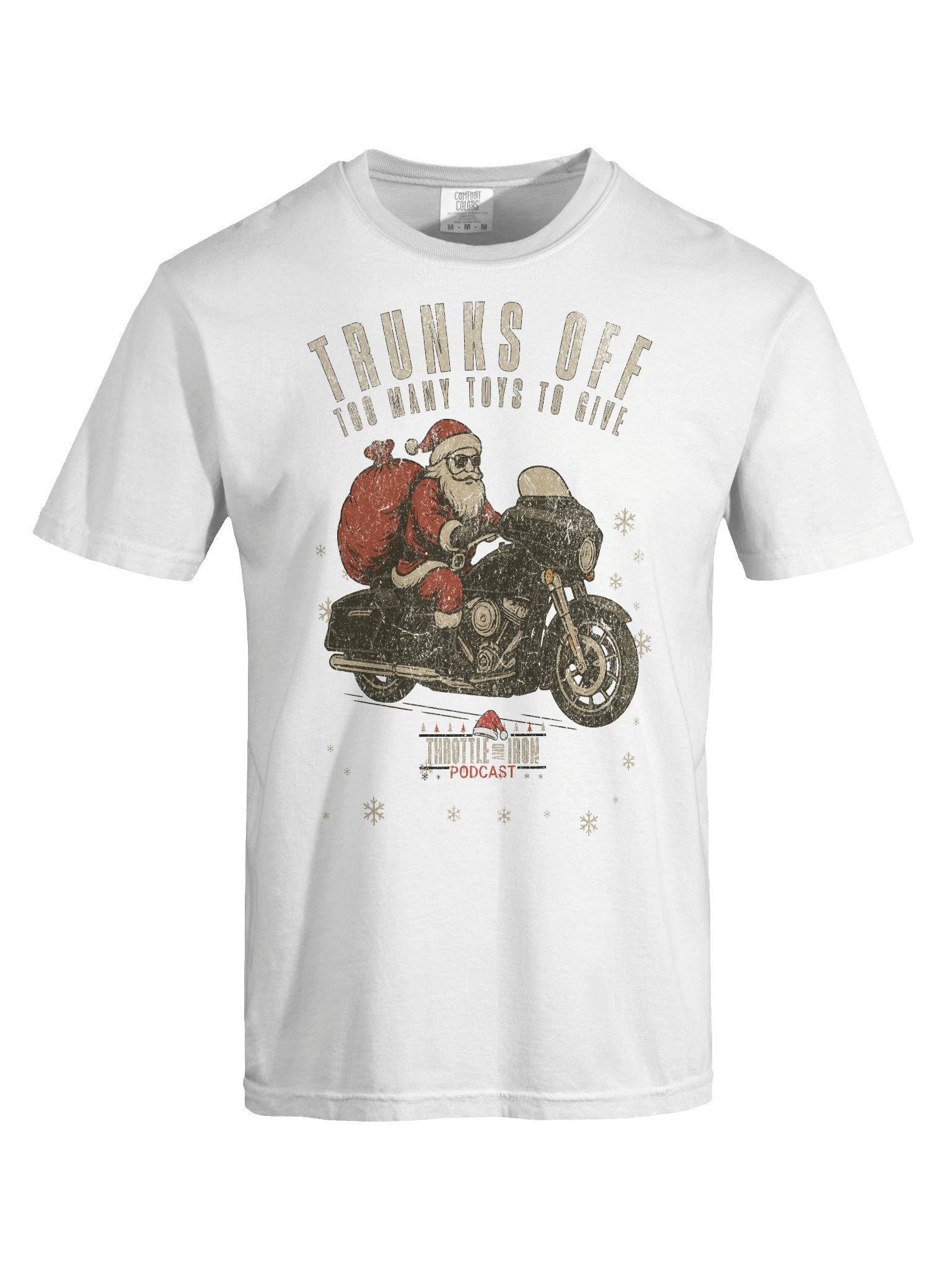 Throttle and Iron “Trunks Off” Christmas Tee (HD) product image (46)