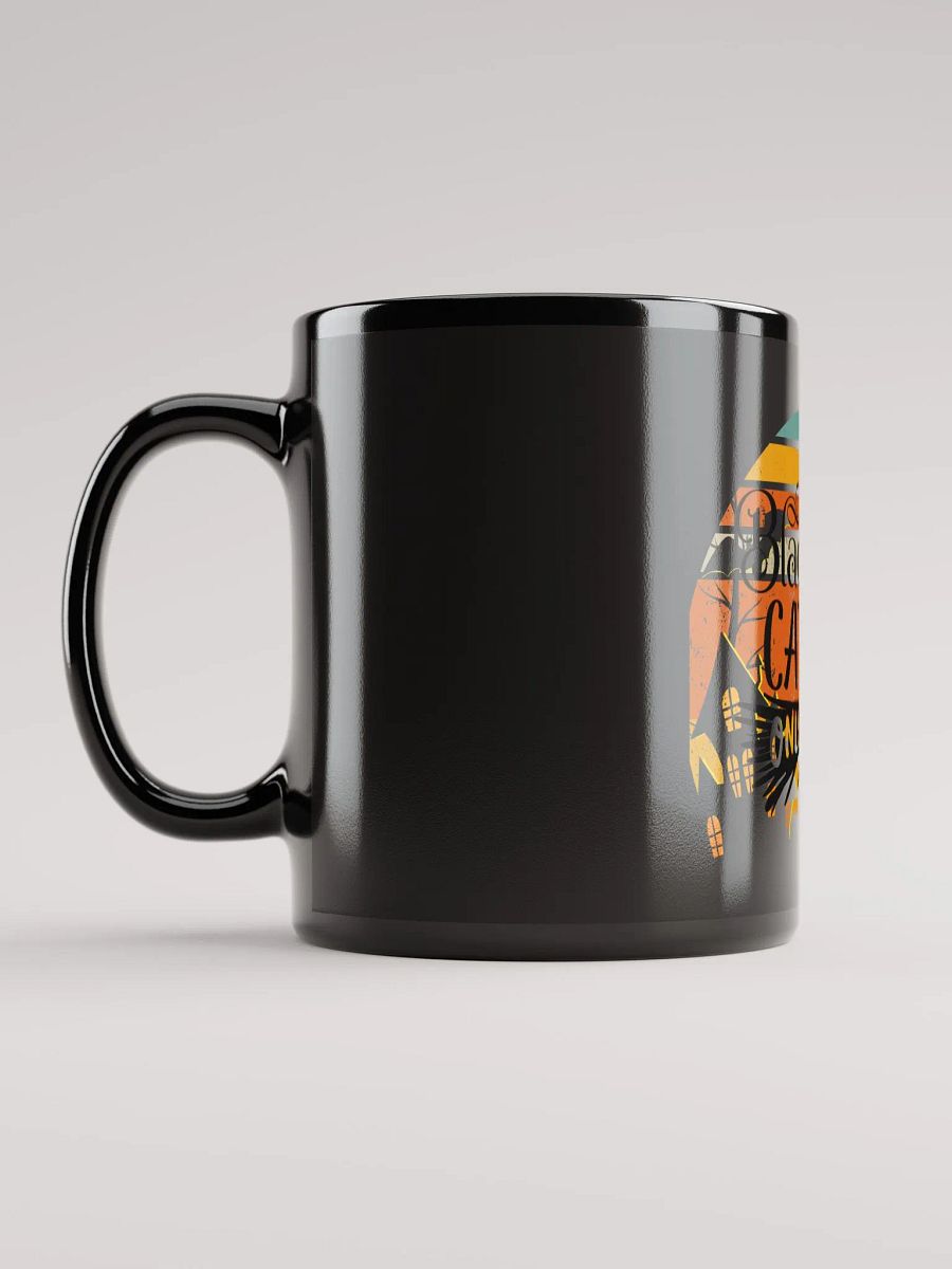 Curly Tailed Cat on Broomstick Mug product image (7)