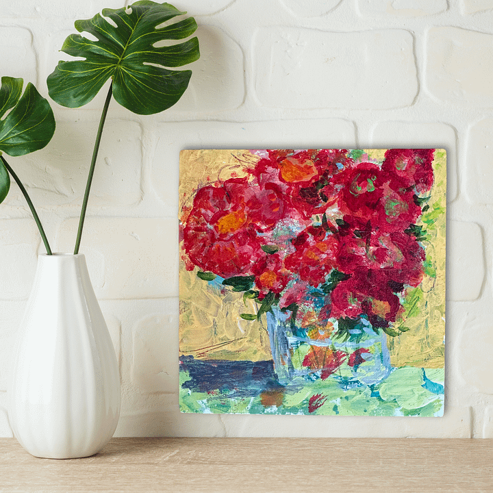 Original Painting: Flame and Bloom product image (1)