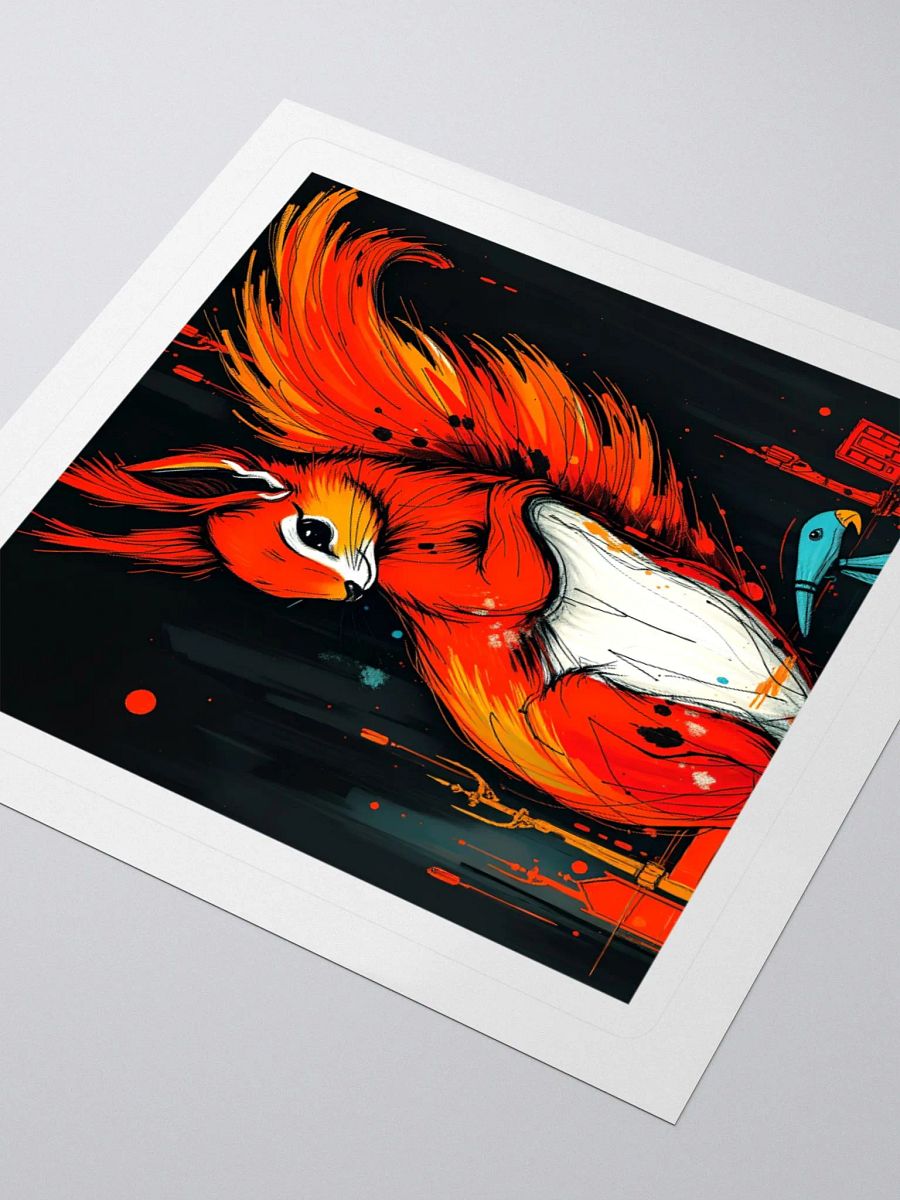 Vibrant Squirrel Kiss Cut Stickers product image (7)