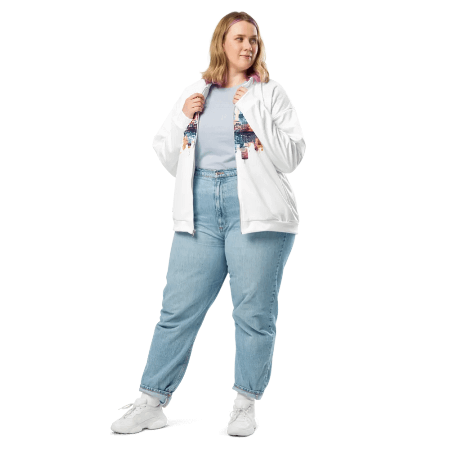 Skyline Reflections Custom Bomber Jacket product image (10)
