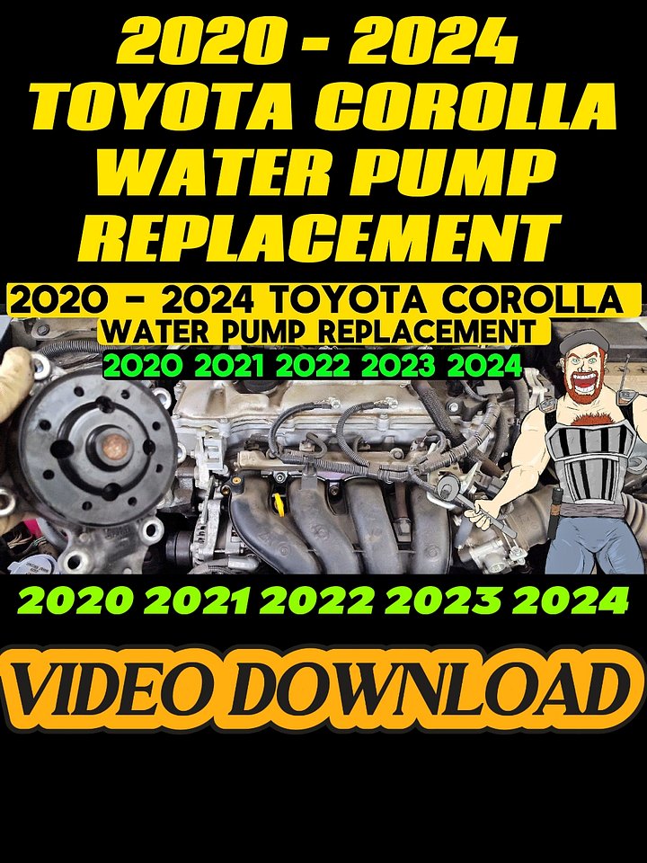 2020 - 2024 TOYOTA COROLLA WATER PUMP REPLACEMENT product image (1)