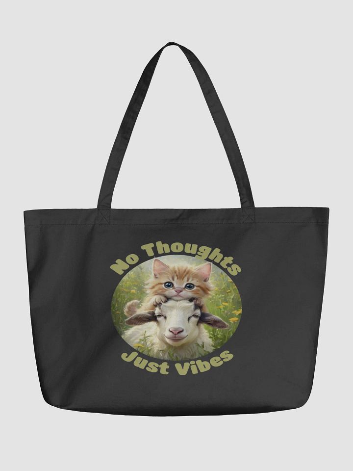 Vibing Goat and Kitten Eco Tote product image (1)