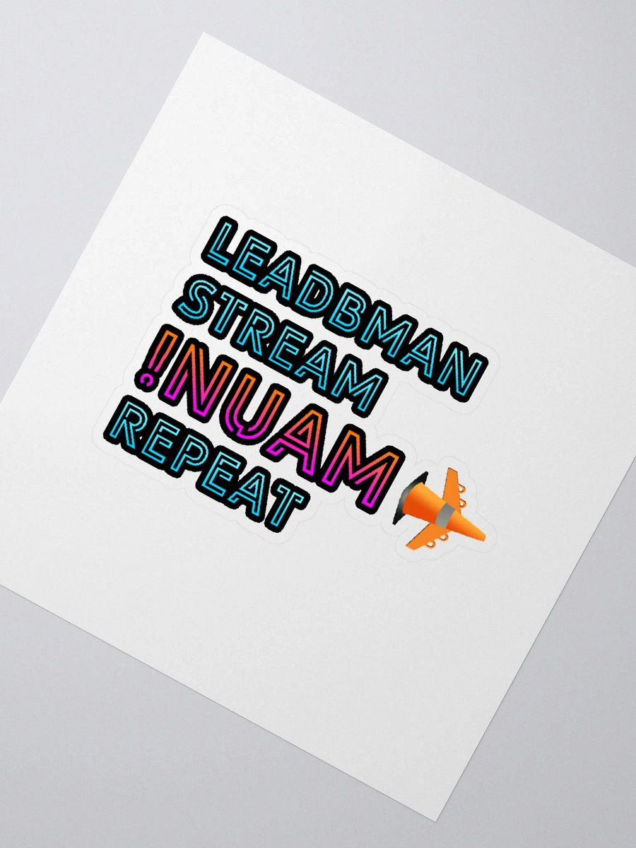leadbman stream !nuam repeat (Sticker) product image (2)