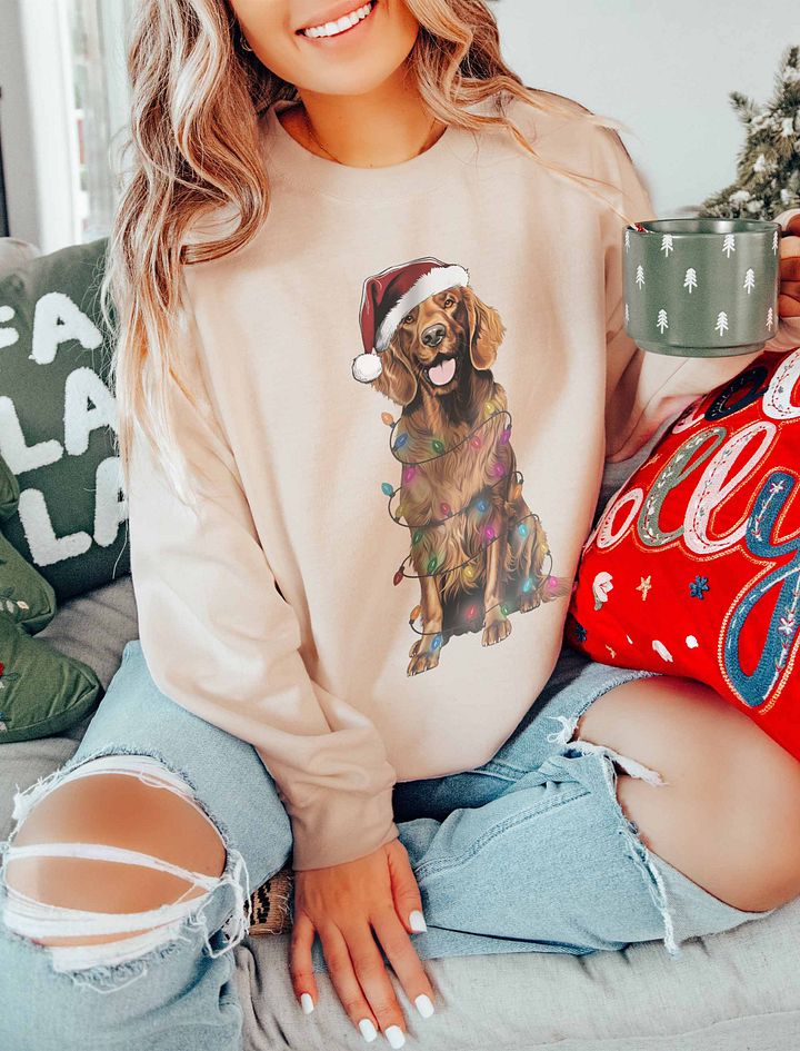 Funny Irish Setter Christmas Sweatshirt for Irish Setter Paw-rents product image (16)