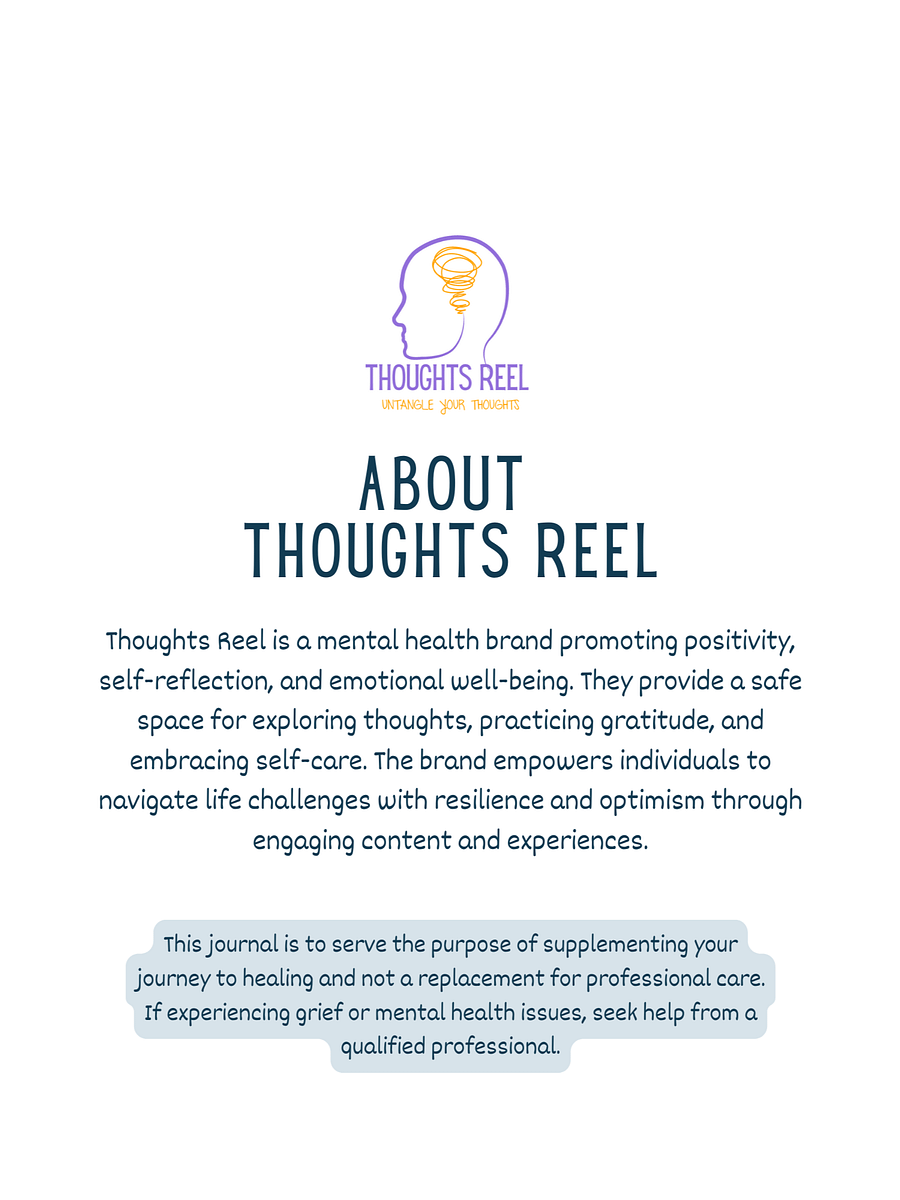Grief Journal | Printable Grief Workbook for Healing | Guided Grief Journal product image (2)