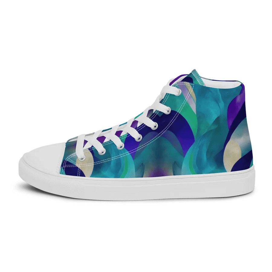 Ethereal Waves Women's High Top Shoes product image (6)