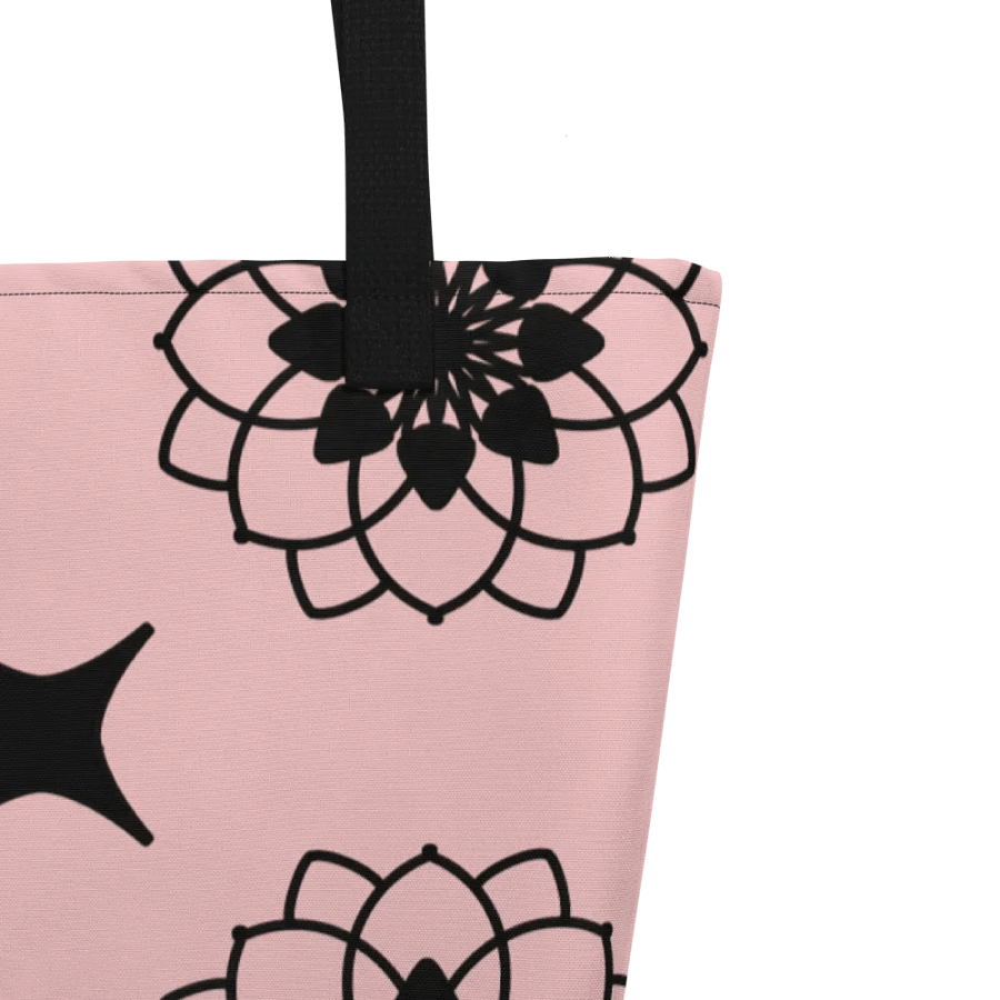 Gorgeous Blush and Black Pattern All Over Print Tote product image (3)