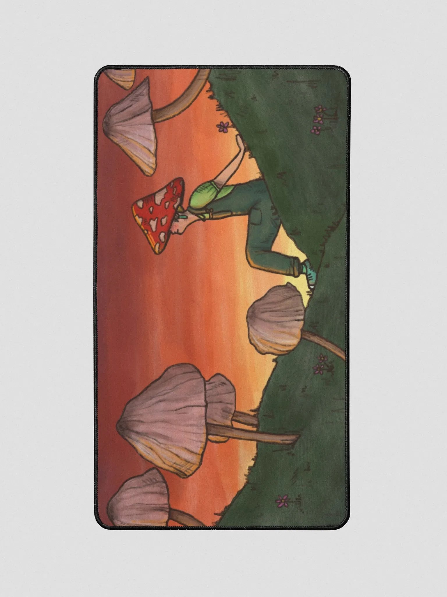 Mushroom Scene Desk Mat shroomiekat product image (1)