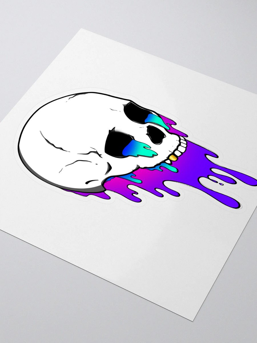 Melting Skull Kiss Cut Stickers product image (10)