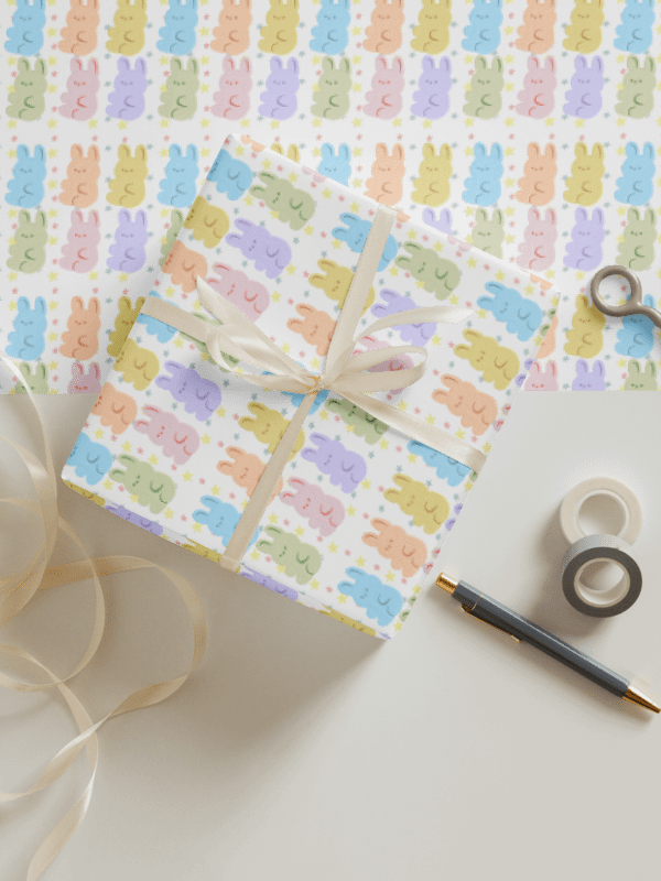 Pastel Bunny Gift Wrap Set (Set of 3) product image (1)