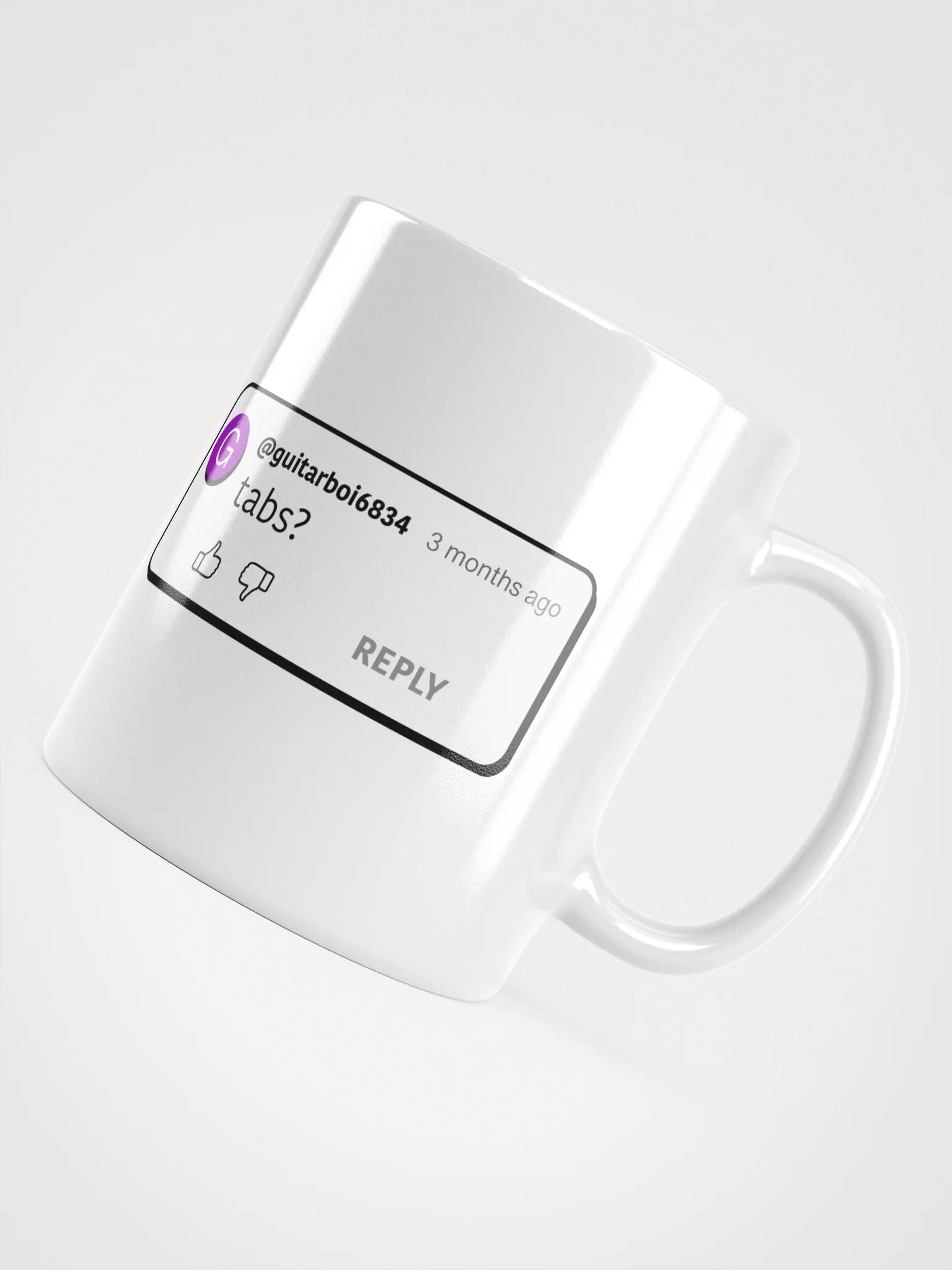 YouTube comment - tabs? - Mug product image (5)